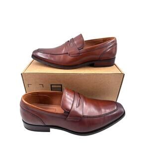 Florsheim Sorrento Moc Toe Penny Dress Men’s Size 10.5 M Loafers Cognac Brown